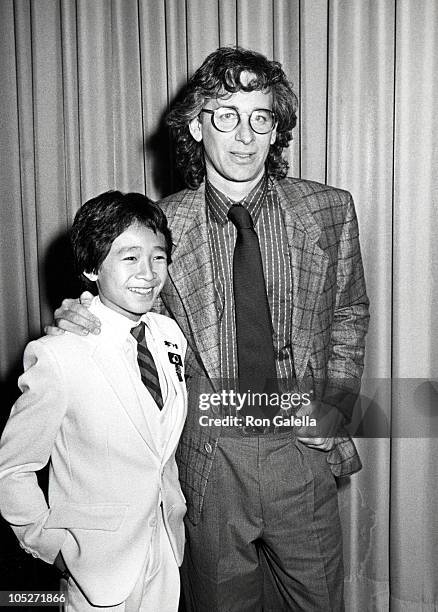 Ke Huy-Quan and Steven Spielberg during 22nd Annual Publicists Guild Awards at Beverly Hilton Hotel in Beverly Hills, California, United States.