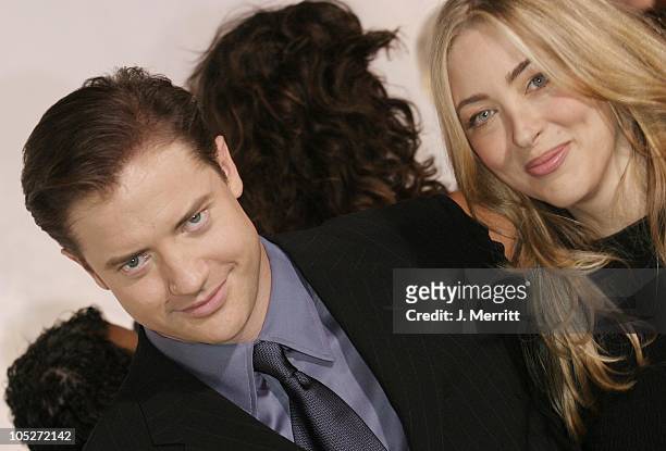 Brendan Fraser and wife Afton during Giorgio Armani Receives The First Rodeo Drive Walk Of Style Award - Arrivals at Rodeo Drive Walk Of Style in...