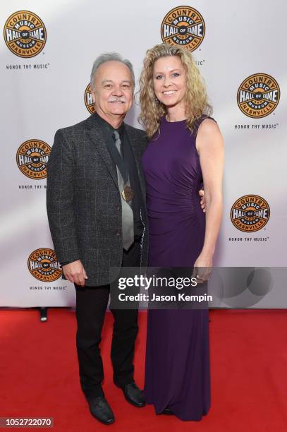 Jimmy Fortune and Nina Fortune attend the 2018 Country Music Hall of Fame and Museum Medallion Ceremony honoring inductees Johnny Gimble, Ricky...