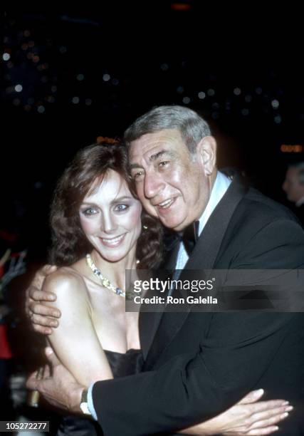 Howard Cosell and Peggy Fleming during Peggy Fleming Honored At Annual MS Dinner of Champions at Waldorf Astoria in New York City, NY, United States.