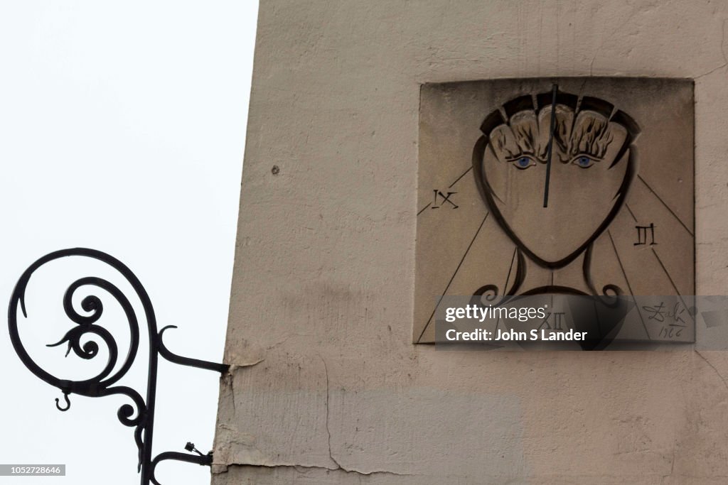 Salvador Dali Sundail Clock - An unusual sundial can be...