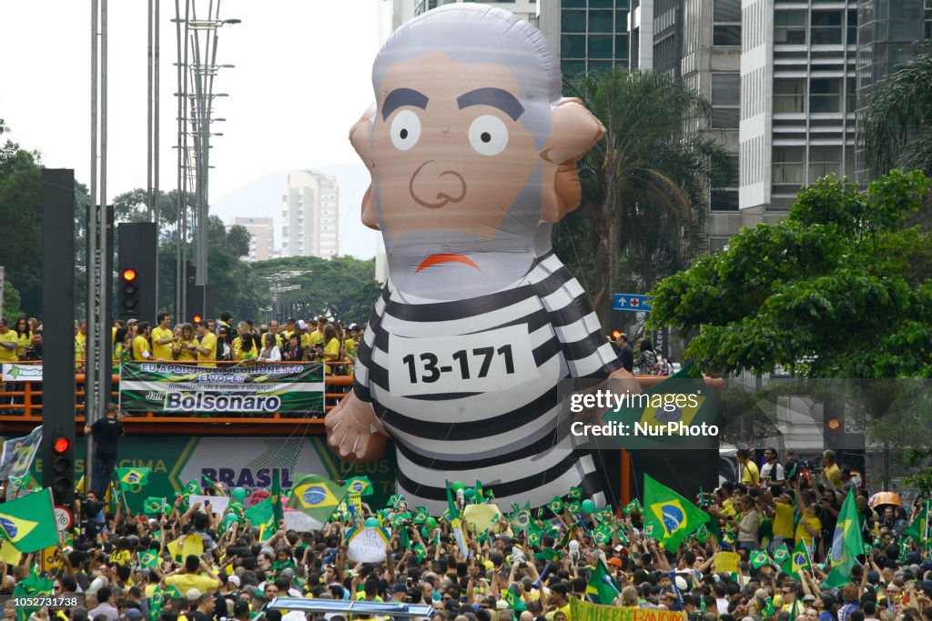Rally In Favor Of Jair Bolsonaro In Sao Paulo