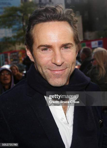Alessandro Nivola poses at the opening night of the new play "The Ferryman" on Broadway at The Bernard B. Jacobs Theatre on October 21, 2018 in New...