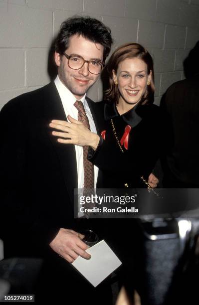 Matthew Broderick and Sarah Jessica Parker during 1993 National Board of Review's D.W. Griffith Awards at Equitable Center in New York City, New...