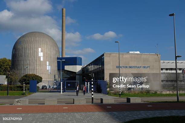 Nuclear research reactor stands at Delft University of Technology on October 19, 2018 in Delft, Netherlands. Delft University of Technology is among...