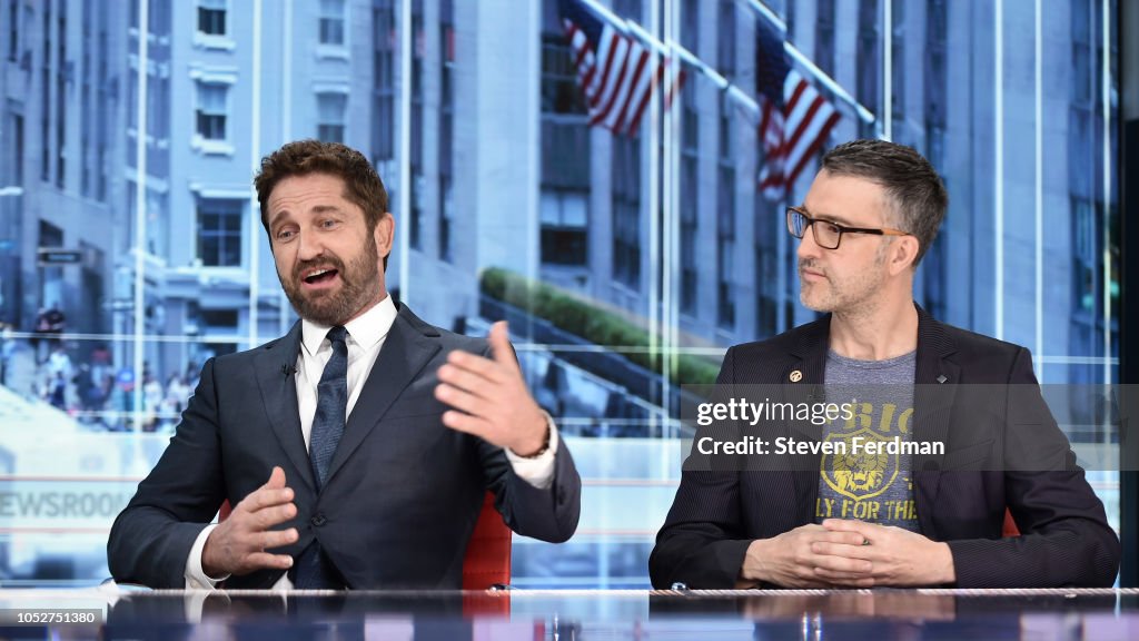 Gerard Butler Speaks With Sandra Smith On Fox News Channel