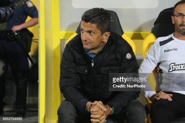 Rzvan Lucescu, FC PAOK coach as seen in the game between FC ARIS vs FC PAOK 1-2, game for the Superleague Greece, the first category in Thessaloniki,...