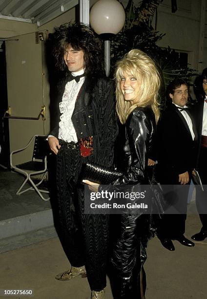Tommy Lee and Heather Locklear during 2nd Annual Stuntman Awards - March 22, 2003 at KTLA Studios in Los Angeles, California, United States.