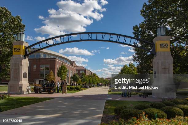 General view of the campus of Purdue Boilermakers on October 20, 2018 in West Lafayette, Indiana.