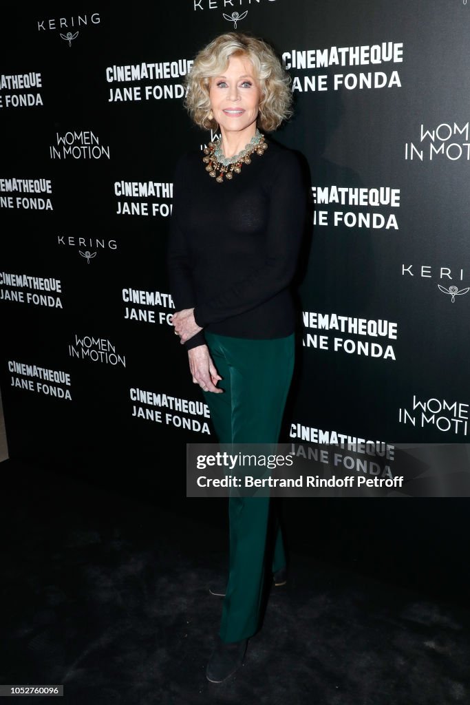 Kering Women In Motion Master Class With Jane Fonda At La Cinematheque Francaise