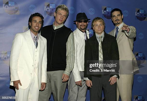 The Backstreet Boys during "Motown 45" Anniversary Celebration - Press Room - April 4, 2004 at Shrine Auditorium in Los Angeles, California, United...