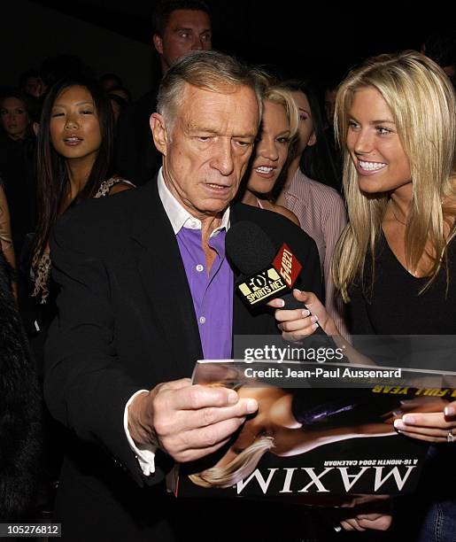 Hugh Hefner during 2004 Maxim Calendar Release Party at Bliss in Los Angeles, California, United States.