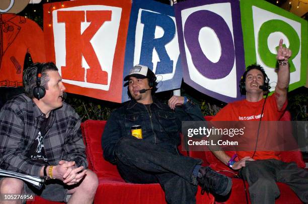 S Bean with Pennywise during KROQ 106.7 FM - Almost Acoustic Christmas - Day 1 - Backstage at Universal Amphitheatre in Universal, California, United...