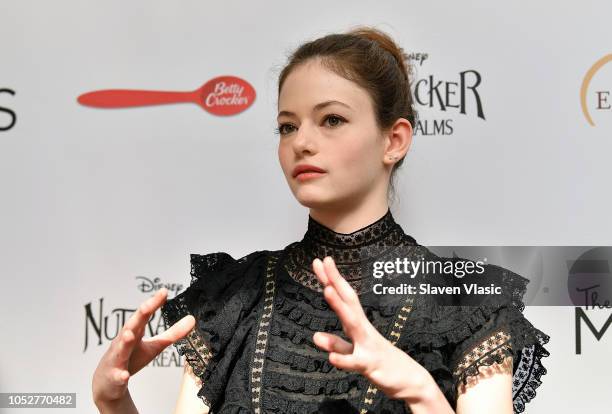 Actress/model Mackenzie Foy attends The MOMS event to celebrate the release of Disney's "The Nutcracker" at Eataly at World Trade Center - Tower 4 on...