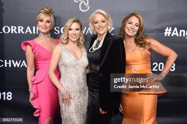 Real Housewives of New York City Sonja Morgan, Ramona Singer, and Dorinda Medley, and Personality Jill Zarin attend the 2018 Angel Ball hosted by...