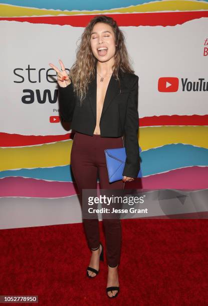 Kristen McAtee attends The 8th Annual Streamy Awards at The Beverly Hilton Hotel on October 22, 2018 in Beverly Hills, California.