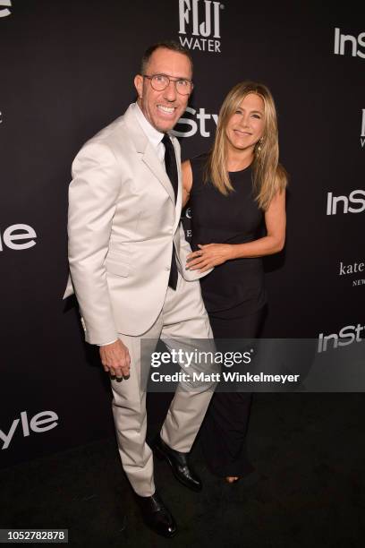 Chris McMillan Jennifer Aniston attend the 2018 InStyle Awards at The Getty Center on October 22, 2018 in Los Angeles, California.