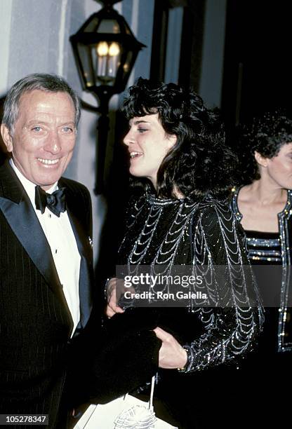 Andy Williams and daughter Noelle during Marvin Davis's 3rd Anniversary as Head of 20th Century Fox at Chasen's Restaurant in Los Angeles,...
