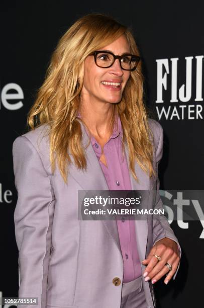 Icon award recipient US actress Julia Roberts arrives at the 4th Annual InStyle Awards at The Getty Center in Los Angeles on October 22, 2018.