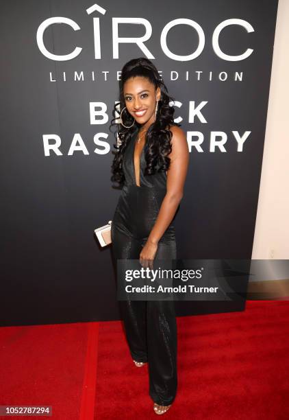 Janina Gordillo attends the ZEUS New Series Premiere Party X CIROC Black Raspberry on October 19, 2018 in Burbank, California.