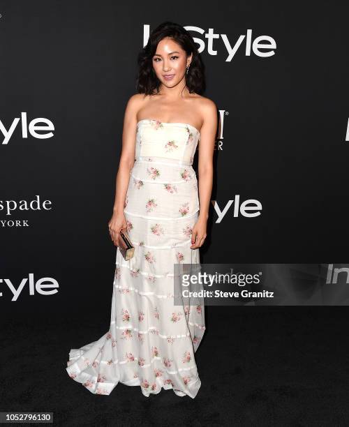 Constance Wu arrives at the 2018 InStyle Awards at The Getty Center on October 22, 2018 in Los Angeles, California.