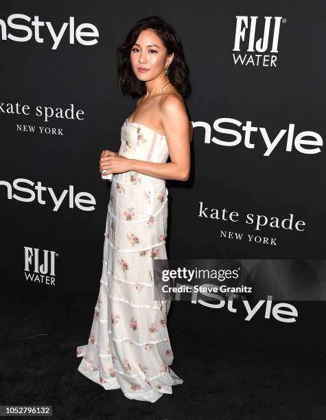 Constance Wu arrives at the 2018 InStyle Awards at The Getty Center on October 22, 2018 in Los Angeles, California.