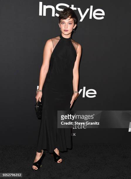 Cailee Spaeny arrives at the 2018 InStyle Awards at The Getty Center on October 22, 2018 in Los Angeles, California.