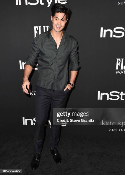 Ross Butler arrives at the 2018 InStyle Awards at The Getty Center on October 22, 2018 in Los Angeles, California.