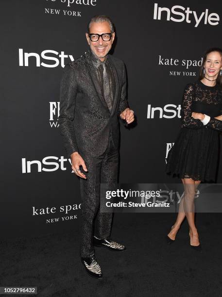 Jeff Goldblum arrives at the 2018 InStyle Awards at The Getty Center on October 22, 2018 in Los Angeles, California.