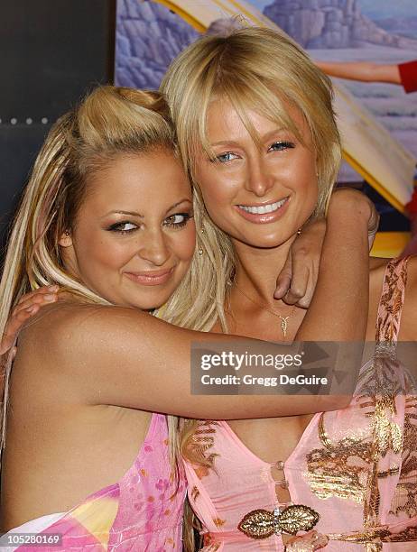 Nicole Richie and Paris Hilton during "The Simple Life 2" Welcome Home Party - Arrivals at The Spider Club in Hollywood, California, United States.