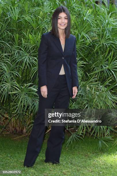 Actress Alessandra Mastronardi attends "L'Allieva 2" photocall at RAI Viale Mazzini on October 23, 2018 in Rome, Italy.
