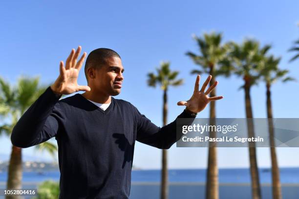 Daniel Narcisse poses during the 29th Sportel of Monaco on October 23, 2018 in Monaco, Monaco.