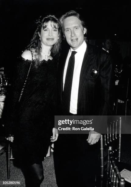 Diandra Douglas and Michael Douglas during Loyola Benefit for Partnership for the Homeless - November 16, 1993 at St. Ignatius Loyola Church in New...