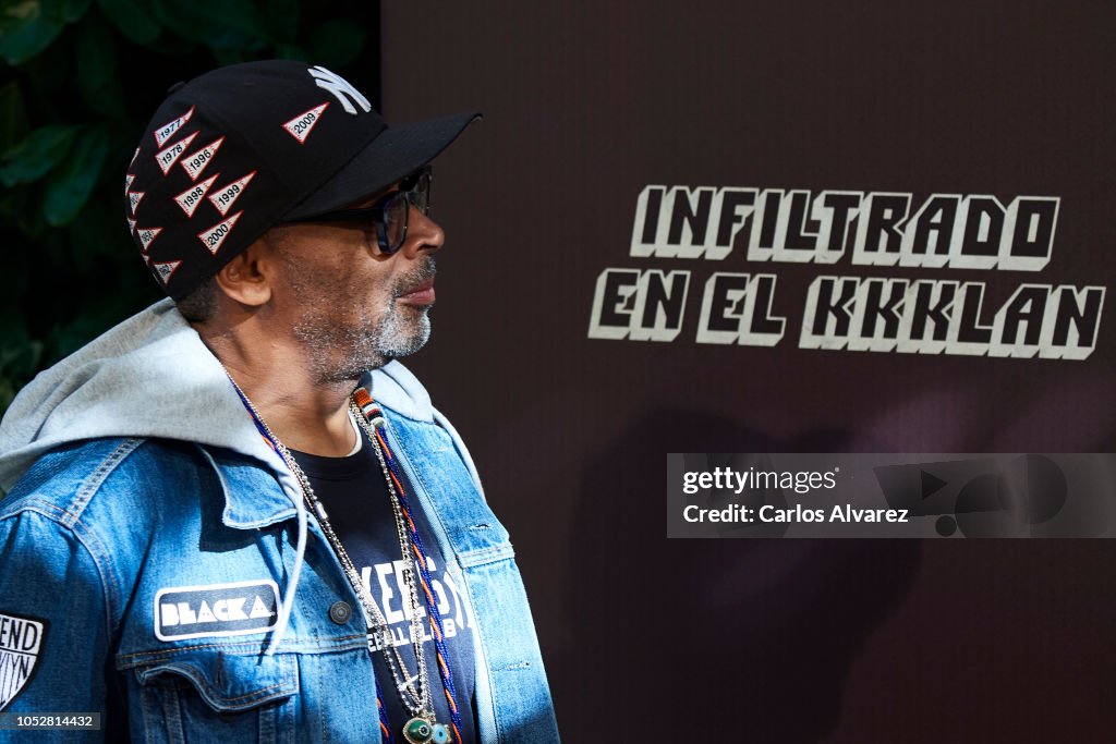 Spike Lee Attends 'Infiltrados En El KKKlan / BlacKkKlansman ' Madrid Photocall