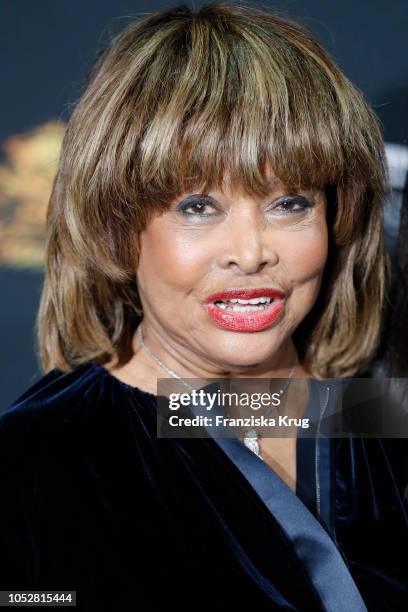 Tina Turner during a photo call for the musical 'Tina - Das Tina Turner Musical' at Mojo Club on October 23, 2018 in Hamburg, Germany.