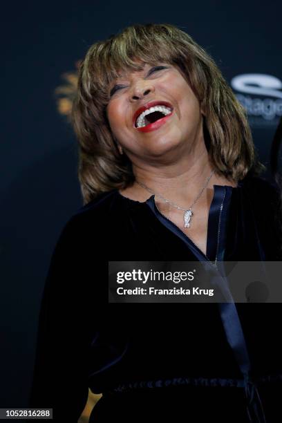 Tina Turner during a photo call for the musical 'Tina - Das Tina Turner Musical' at Mojo Club on October 23, 2018 in Hamburg, Germany.