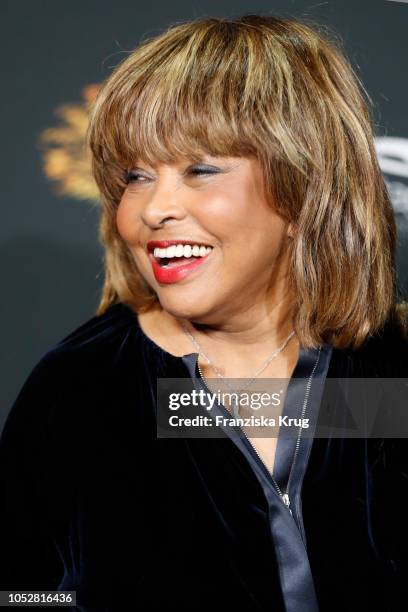 Tina Turner during a photo call for the musical 'Tina - Das Tina Turner Musical' at Mojo Club on October 23, 2018 in Hamburg, Germany.