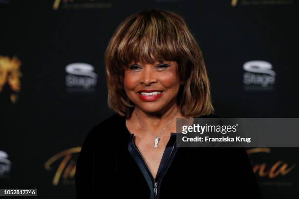 Tina Turner during a photo call for the musical 'Tina - Das Tina Turner Musical' at Mojo Club on October 23, 2018 in Hamburg, Germany.
