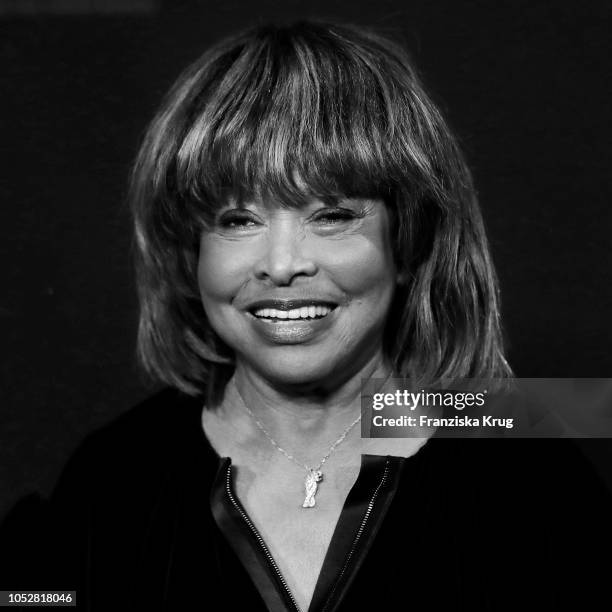 Tina Turner during a photo call for the musical 'Tina - Das Tina Turner Musical' at Mojo Club on October 23, 2018 in Hamburg, Germany.