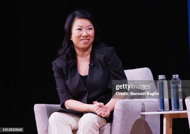 Co-Founder and CEO of Zola Shan-Lyn Ma speaks onstage during The Platform Is the Master: Disrupting and Reshaping Fragmented Industries during Day 1...