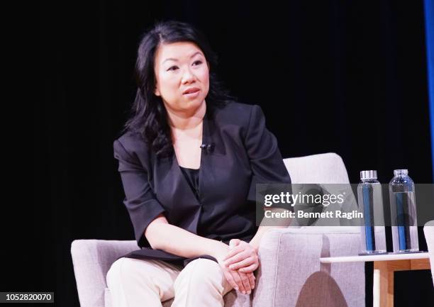 Co-Founder and CEO of Zola Shan-Lyn Ma speaks onstage during The Platform Is the Master: Disrupting and Reshaping Fragmented Industries during Day 1...