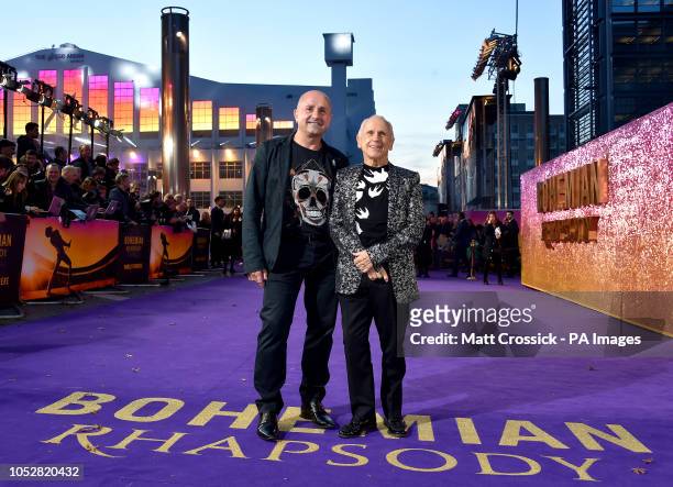 Jose Bergera and Wayne Sleep attending the Bohemian Rhapsody World Premiere held at the the SSE Arena, Wembley, London.