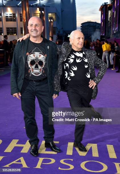 Jose Bergera and Wayne Sleep attending the Bohemian Rhapsody World Premiere held at the the SSE Arena, Wembley, London.