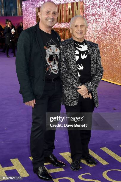 Wayne Sleep and Jose Bergera attend the World Premiere of "Bohemian Rhapsody" at The SSE Arena, Wembley, on October 23, 2018 in London, England.