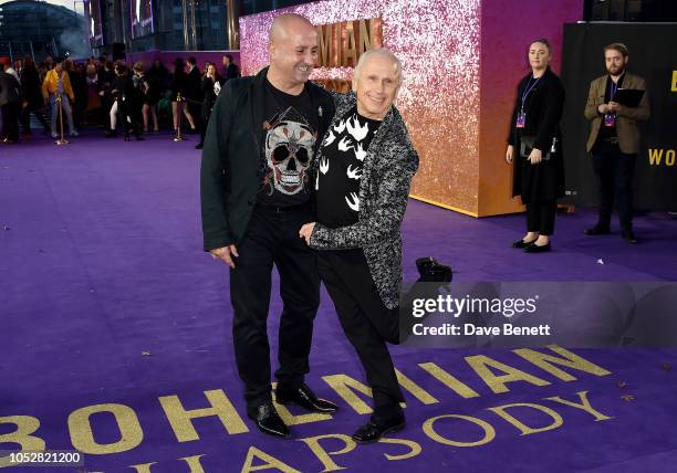 Wayne Sleep and Jose Bergera attend the World Premiere of "Bohemian Rhapsody" at The SSE Arena, Wembley, on October 23, 2018 in London, England.