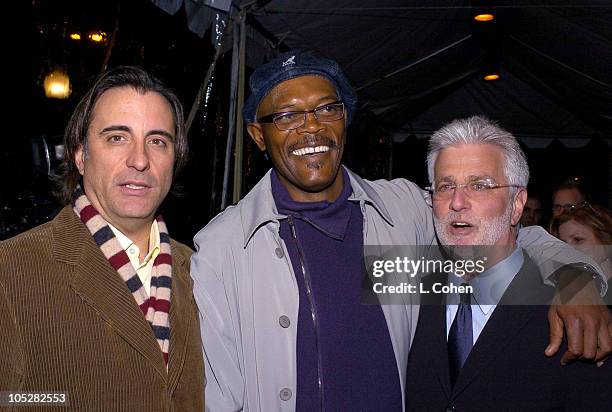 Andy Garcia, Samuel L. Jackson and Rob Friedman, COO of Paramount