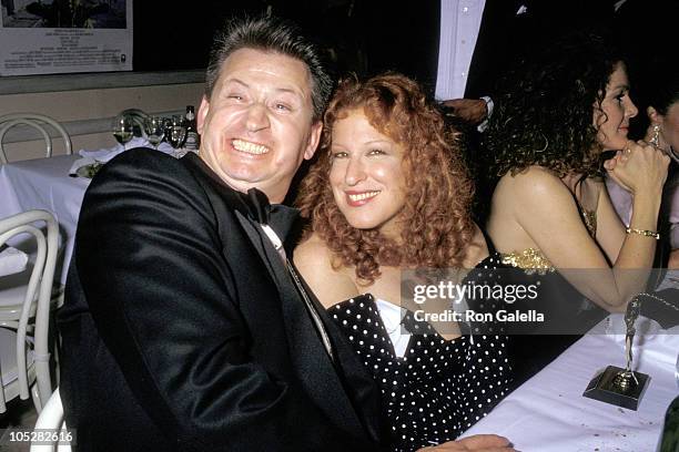 Bette Midler and Husband Martin von Haselberg during Swifty Lazar Oscar Party at Spago's Restaurant in Hollywood, California, United States.