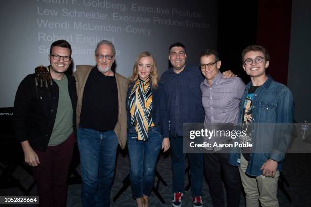 Cast members and producers of THE GOLDBERGS mingled with members of the press and assorted guests as Halloween was celebrated early on Monday,...