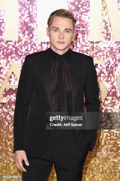 Ben Hardy attends the World Premiere of 'Bohemian Rhapsody' at SSE Arena Wembley on October 23, 2018 in London, England.