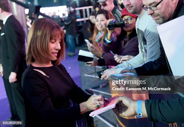 Kashmira Cooke attends the World Premiere of 'Bohemian Rhapsody' at SSE Arena Wembley on October 23, 2018 in London, England.